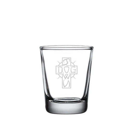 Ese Cross Shot Glass 2oz