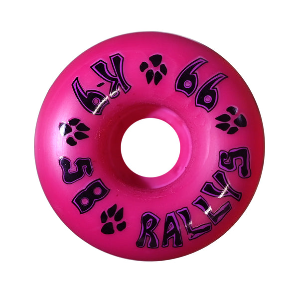 K-9 Rallys Wheels - 58mm x 99a - Dark Pink (Set of 4)