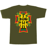 Dogtown Cross Logo Rasta T-Shirt