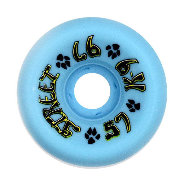 K-9 80s Street Wheels - 57mm x 97a - Light Blue (Set of4)