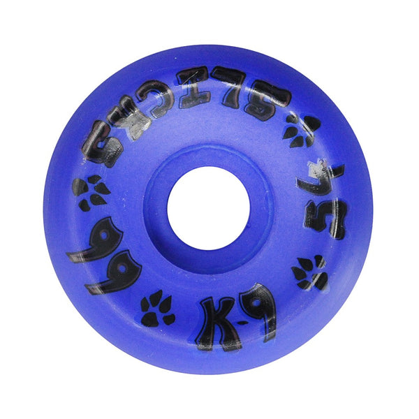 K-9 Slicks Wheels - 54mm x 99a - Deep Blue (Set of 4)