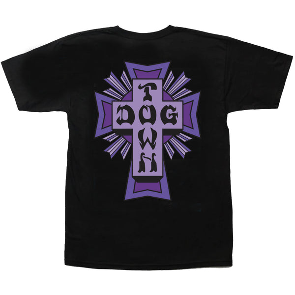 Dogtown Cross Logo Color Purple T-Shirt