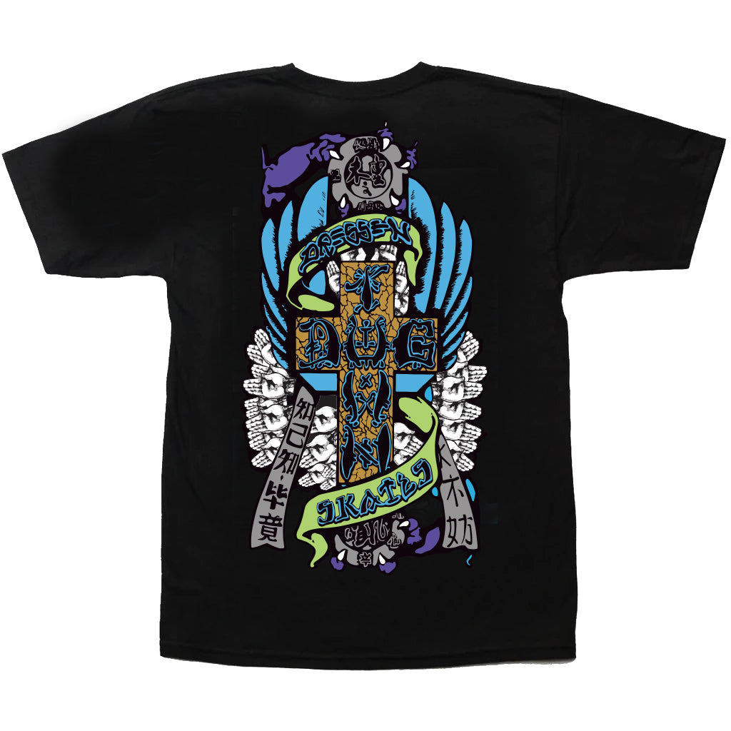 eric dressen t shirt Santa Cruz T-Shirt Eric Dressen Rose Cross 2 Rainforest