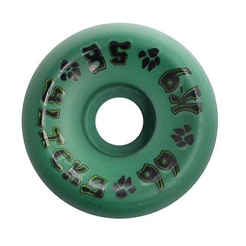 K-9 Slicks Wheels - 58mm x 99a - Forest Green (Set of 4)