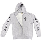 Dogtown Cross Logo Zip Hooded Sweatshirt w/ Sleeveprint