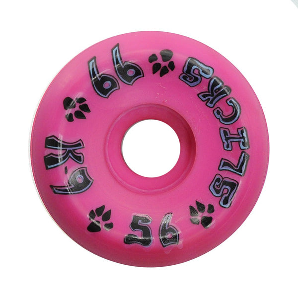 K-9 Slicks Wheels - 56mm x 99a - Hot Pink (Set of 4)