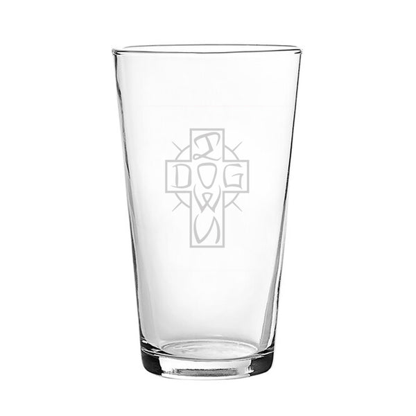 Ese Cross  Pint Glass 16oz