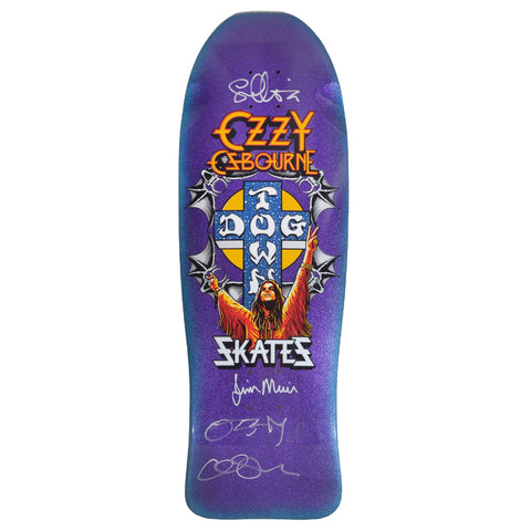 Signed Limited Dogtown Ozzy Osbourne Deck - 10.125" x 30.325" - Purple Flake / Blue Fade