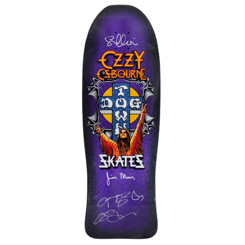 Signed Limited Dogtown Ozzy Osbourne Deck - 10.125" x 30.325" - Purple Flake / Black Fade