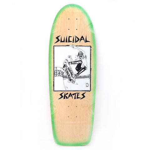 Suicidal Skates Pool Skater 70s Classic Deck 10" x 30" (Made in USA)