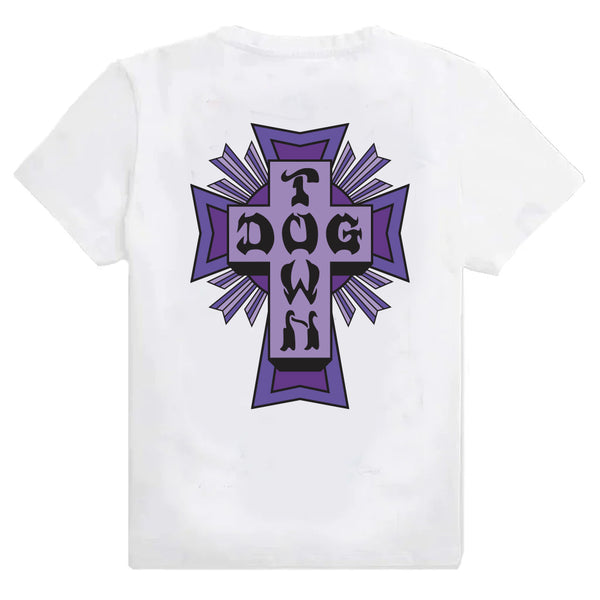 Dogtown Cross Logo Color Purple T-Shirt