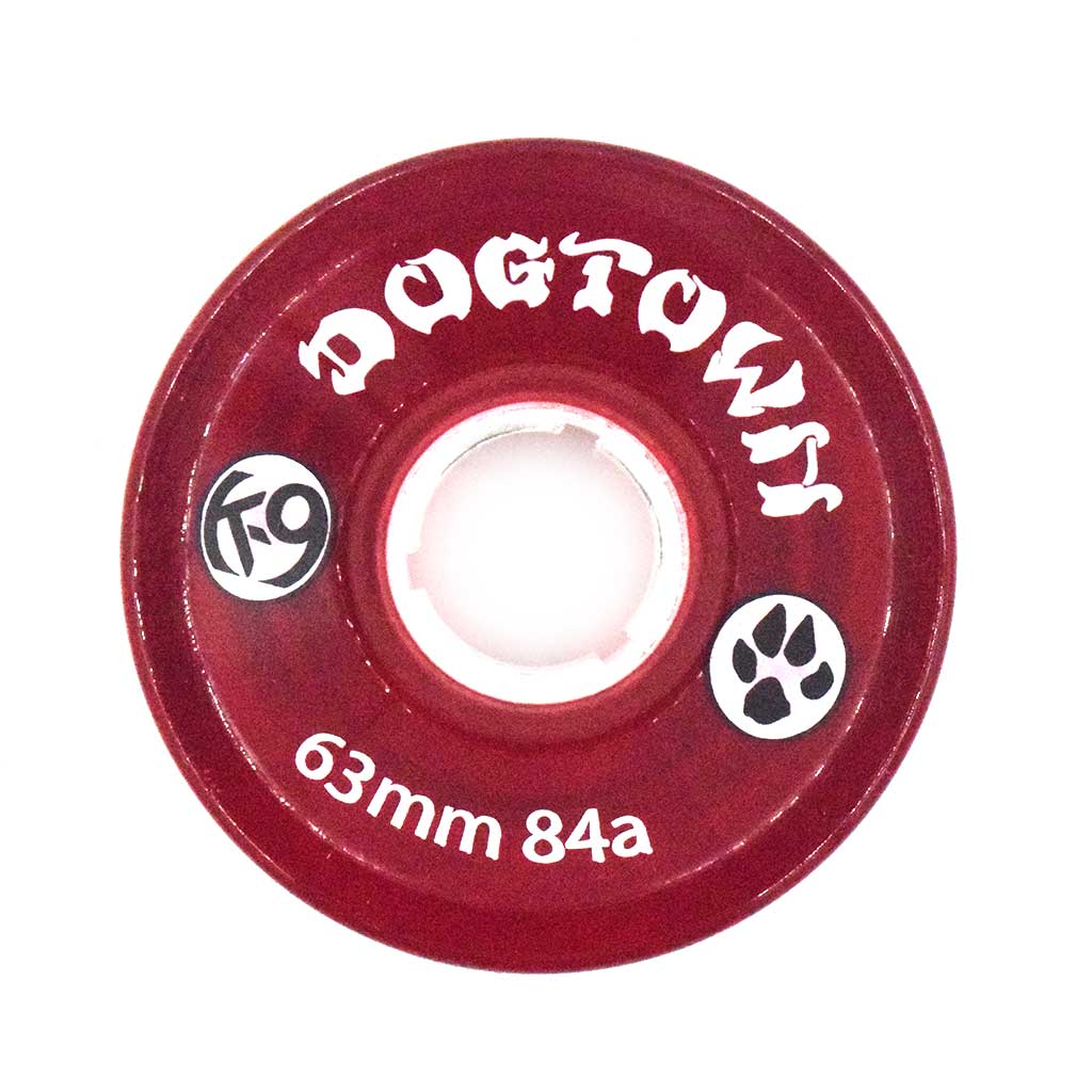 K-9 Premium Cruiser Wheels - 63mm x 84a - Clear Red