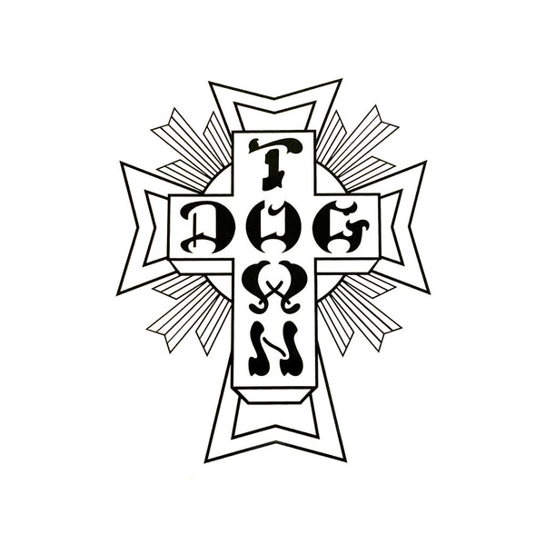 Dogtown 70s Cross Logo Sticker