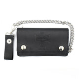 Dogtown Vintage Cross Large Leather Chain Wallet
