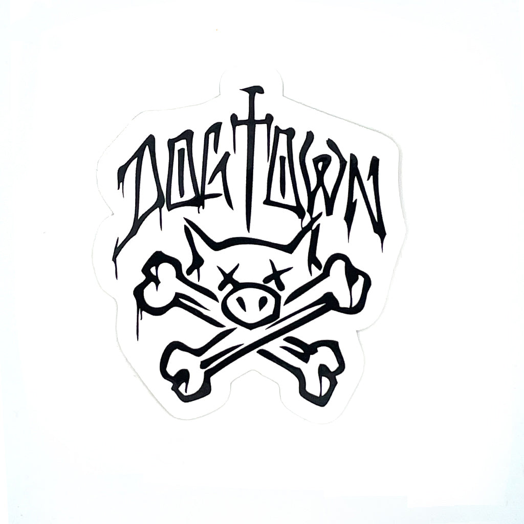 Death Symbol Skull and Bones Black Pirate Logo Icon Emoticon - Death -  Sticker | TeePublic