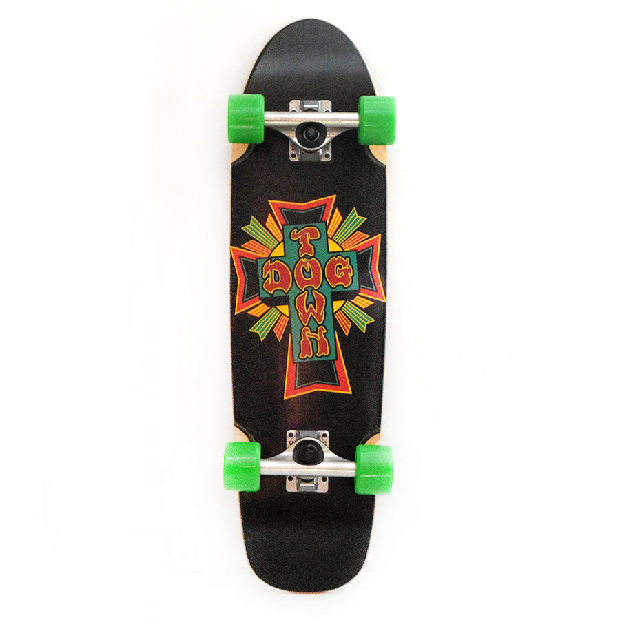 Dogtown Cross Logo Rasta Cruiser Complete 7.75 x 28.25